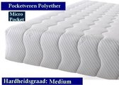 1-Persoons Matras - MICRO POCKET Polyether SG30 7 ZONE 25 CM - Gemiddeld ligcomfort - 70x200/25