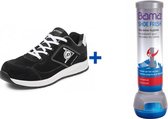 Dunlop Flying Luka S3 Veiligheidssneakers - Veiligheidsschoenen - Werkschoenen - Zwart - Maat 37 + Bama Schoendeoderant