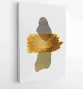 Luxe gouden abstracte kunst achtergrond. Wall arts vector 4 - Moderne schilderijen – Verticaal – 1894295248 - 80*60 Vertical