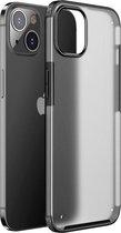 Hoesje Hybride Back Cover Mat Transparant Zwart Geschikt voor Apple iPhone 13 Mini