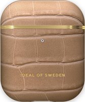 Ideal de Suède AirPods Case PU 1ère et 2ème Generation Camel Croco