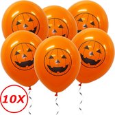 Halloween Versiering Decoratie Helium Ballonnen Feest Versiering Halloween Accessoires Ballon Oranje Pompoen – 10 Stuks