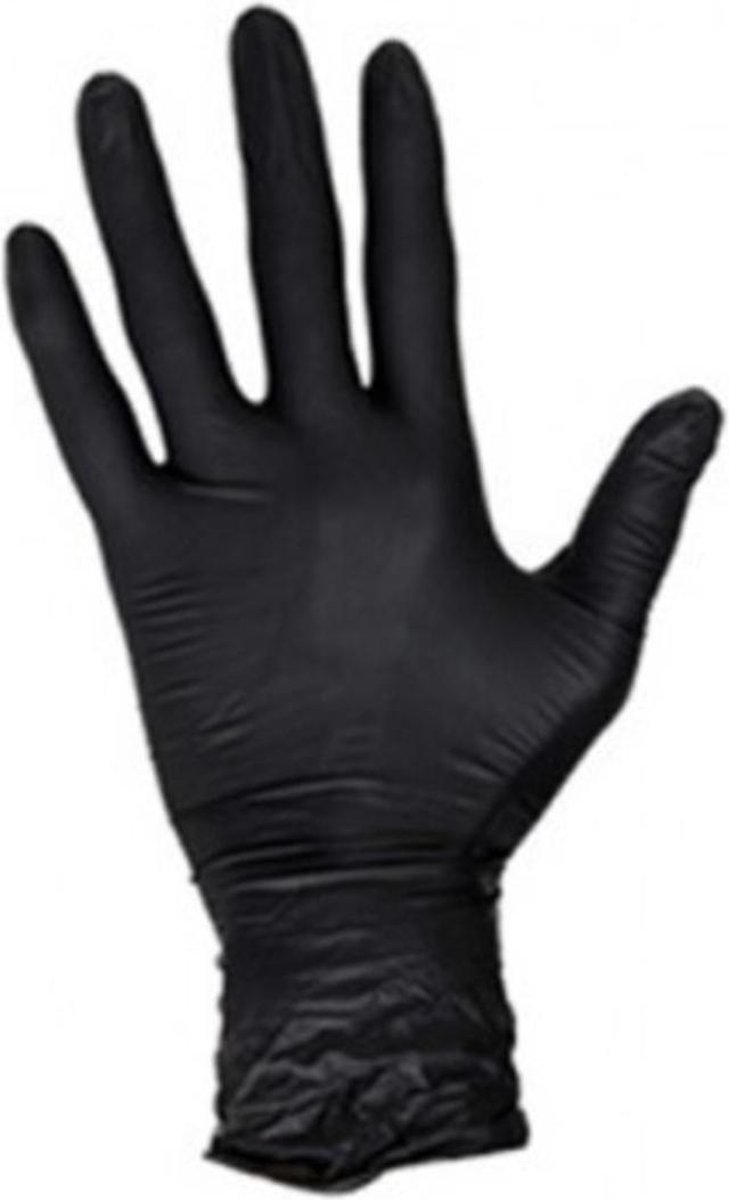 Goedkoopste 100x nitril zwart Medium l latexvrij l poedervrij l sterk l black l wegwerp
