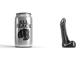 All Black Realistische Dildo zwart