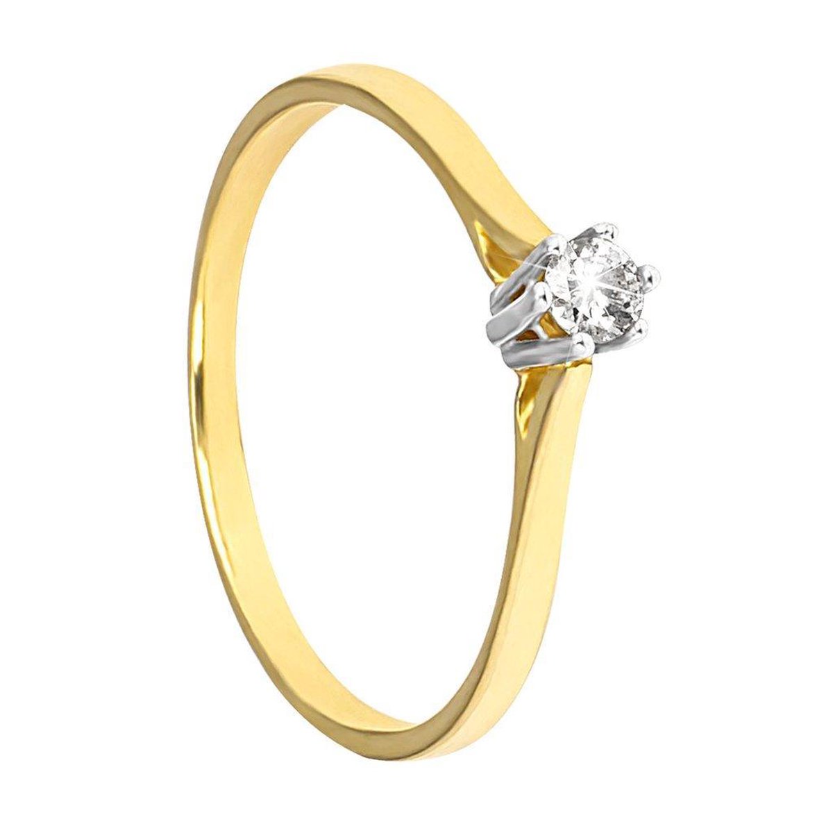 Di Lusso - Ring Genova - 14 Karaat Goud - Dames - 18.00 mm
