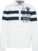 Camp David ® overhemd met streepdessin en artwork op de achterkant