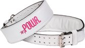 MYPOWR. Fitness Riem - Lifting Belt - Powerlift Riem - Gewichthefriem - Leer