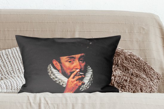 Coussins Coussins décoratifs - Oreillers Salon - 60x40 cm - Willem van Oranje - Adriaen Thomasz - Smoking
