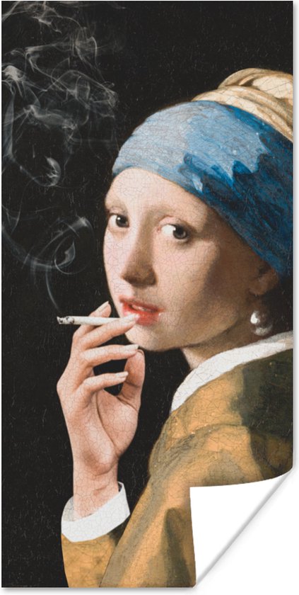 Affiche Vermeer - Cigarette - Fumée - 75x150 cm