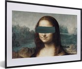 Fotolijst incl. Poster - Mona Lisa - Leonardo da Vinci - Verf - 60x40 cm - Posterlijst