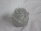 Zeep Roos, Bloem, Zilver, Glitter, Kerst, Rozengeur