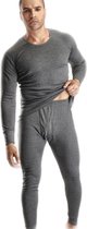 Embrator mannen Thermo set Shirt en Broek grijs melange maat 4XL