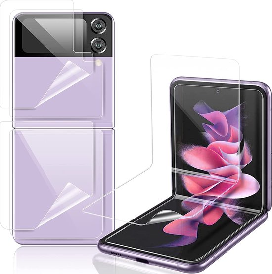 Protection d'écran complète pour Samsung Galaxy Z Flip 3 - Protection d'écran Samsung Flip 3 - Compatible avec l'étui Samsung Galaxy Flip 3 - Protection d'écran