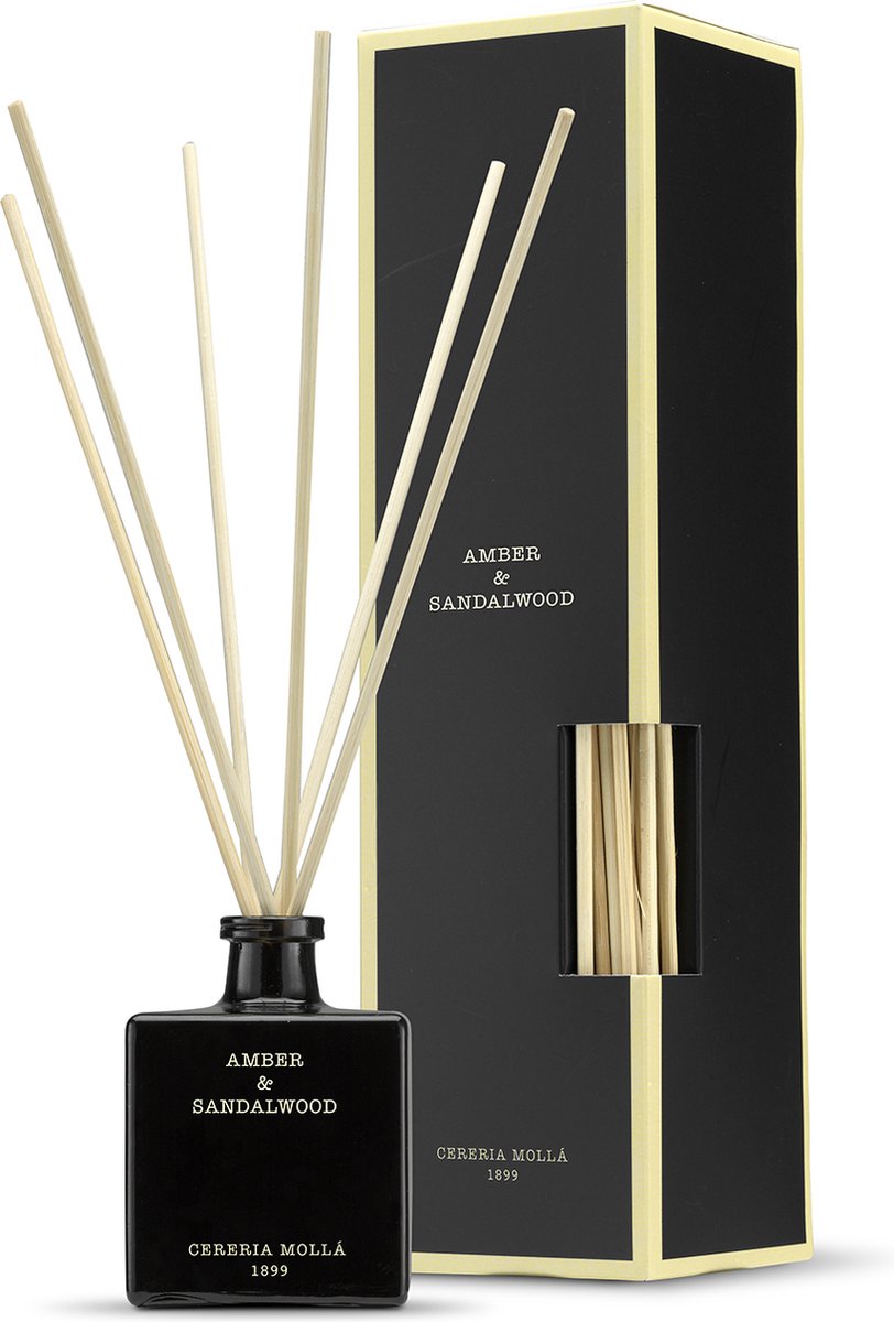 Cereria Mollà 1899 - Geurstokjes - Amber & Sandalwood - 100 ml