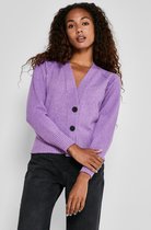 Noisy may Vest Nmian L/s Knit Cardigan Noos 27017083 Amethyst Orchid Dames Maat - L