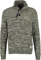 Lerros Trui Gebreide Schipperstrui In Structuurlook 21o5444 679 Dark Moss Mannen Maat - 3XL