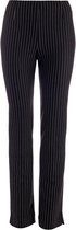 NED Broek Ronalie Black Stripe Punta 21w2 Mp080 02 Black 900 Dames Maat - 36