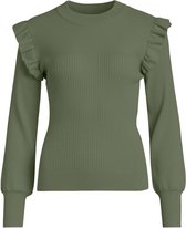 Vila Trui Vineira L/s Knit Top /1 14076297 Four Leaf Clover Dames Maat - L