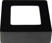FLUKE LED plafonnier vierkant zwart 6W 3000K 12cm