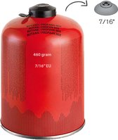 Cartouche de gaz bouteille jetable "Rouge" Propane 460 grammes 7/16" EU - convient pour Sous vide - Soudure - Camping