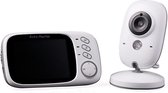 DrPhone BF1 – Babyfoon Met Camera – Infrarood – 3.2 INCH HD-Scherm – VOX-Modus – 2 Weg Audio – Wit