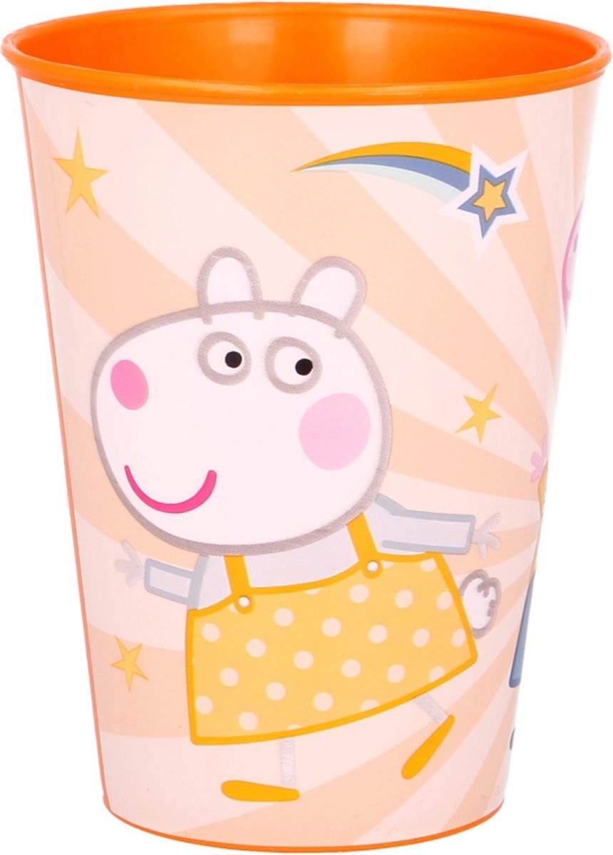 Peppa pig Resistant Plastic Cup 260 Ml Golden