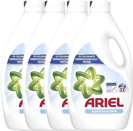 Ariel Vloeibaar wasmiddel Sensitive - 4 x 2.86l - 208 wasbeurten