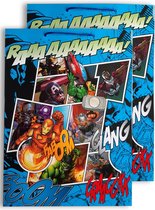 Luxe kadotas Avengers Marvel - 45 x 33 cm - 2 stuks
