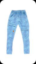 Broek jeans wijd licht blauw 10 cm langer