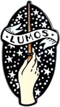 Pin ''lumos'' harry potter, licht, toverstaf, broche, kledingspeld