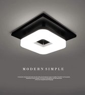 Modern Vierkant Plafondlamp - Rond - Keuken - Gang - Acryl - LED - Wit licht - 6000k - 12W