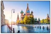 Sint-Basiliuskathedraal op het Rode Plein in Moskou - Foto op Akoestisch paneel - 225 x 150 cm
