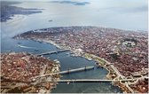 De Bosporus scheidt Europa en Azië in Istanbul - Foto op Forex - 120 x 80 cm