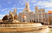 Fontein van de godin van de vruchtbaarheid in Madrid - Foto op Forex - 120 x 80 cm