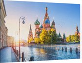 Sint-Basiliuskathedraal op het Rode Plein in Moskou - Foto op Canvas - 150 x 100 cm