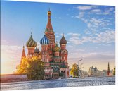 De Basiliuskathedraal op het Rode Plein in Moskou - Foto op Canvas - 45 x 30 cm