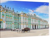 Het Winterpaleis van de Hermitage in Sint-Petersburg - Foto op Canvas - 90 x 60 cm