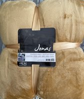 Unique Living Jonas - Fleece - Plaid - 150x200 cm - Honey