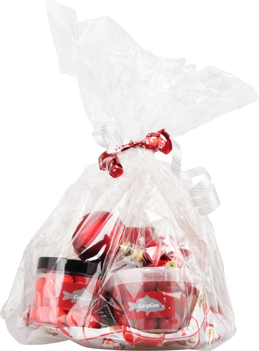 Cadeau Voerpakket 'Strawberry Red' Klein - met Boilies, Pop-Ups, Hookbaits & Boilienaald - Karper/hengelsport cadeau - kado voor Vissers