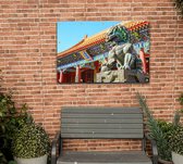 Beeld in het Paleismuseum van de Verboden Stad in Beijing - Foto op Tuinposter - 225 x 150 cm
