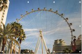 Het grote reuzenrad van Las Vegas vanuit hotel The Linq - Foto op Tuinposter - 90 x 60 cm