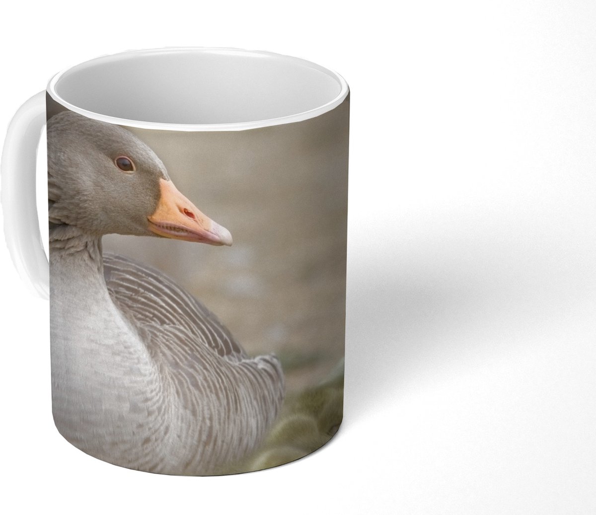 Mok - Koffiemok - Gans - Familie - Kuiken - Mokken - 350 ML - Beker - Koffiemokken - Theemok