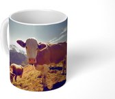 Mok - Koeien - Licht - Alpen - 350 ML - Beker