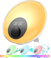 Gadgy Wake Up Light – wekkerradio – digitale wekker - nachtlampje kinderen - multi colour - Ø 18cm