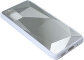 Samsung Galaxy S20 | Spiegel Facet hoesje | Beschermhoesje - Backcover | Spiegelhoesje - Mirrorcase | Diamant - Diamond | ZILVER - SILVER