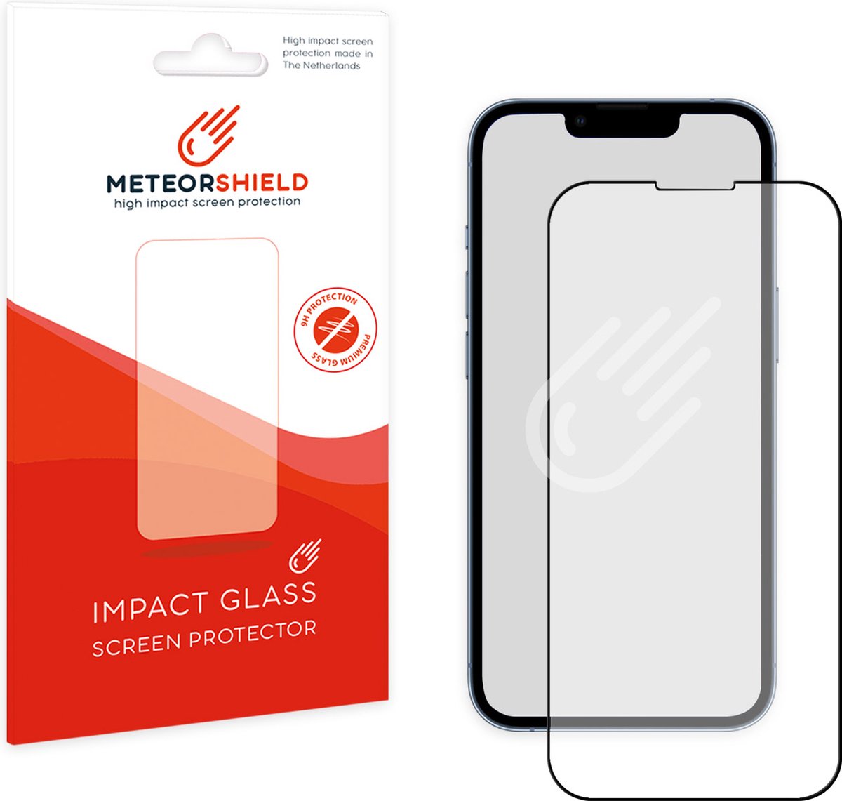 Meteorshield iPhone 13 Pro Max screenprotector - Full screen
