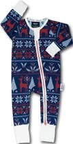 Zipster Fair Isle - Baby Romper - Bamboe - Met 2-way ritssluiting - Maat Newborn