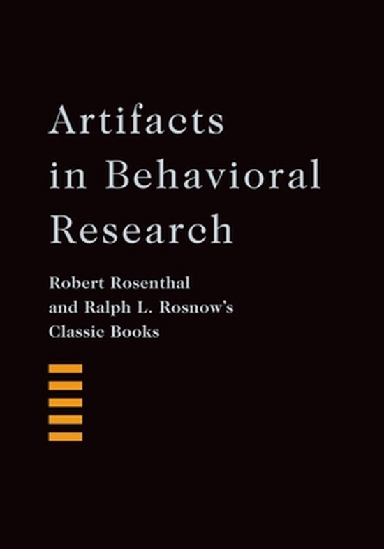 Artifacts in Behavioral Research - cover
