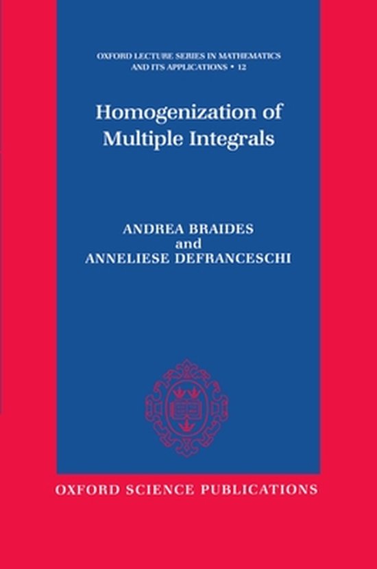 ISBN Homogenization of Multiple Integrals, 312 pages