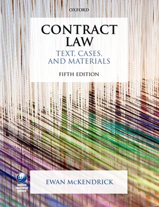Contract Law: Text, Cases, And Materials - cover
